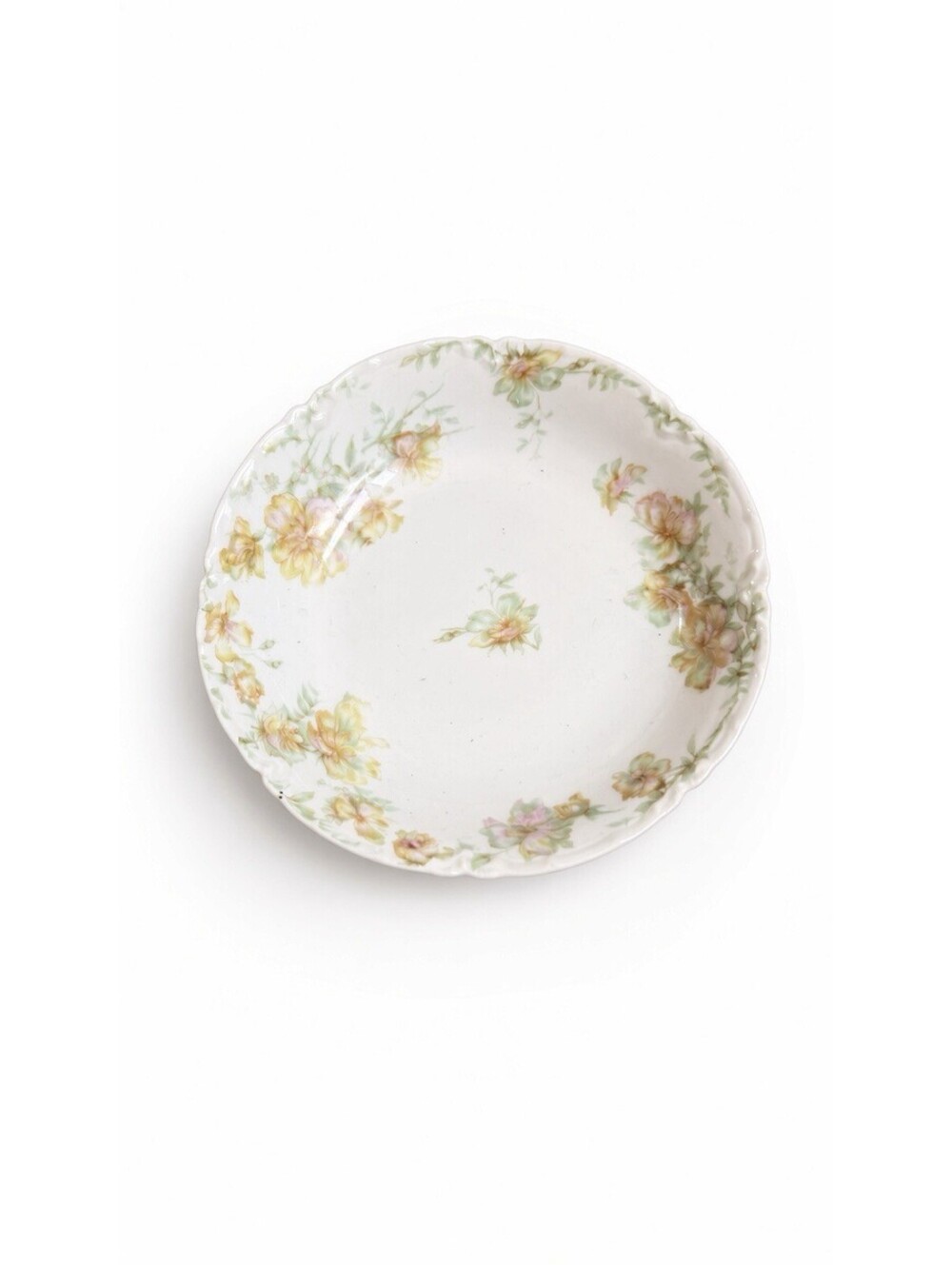 Antique Haviland France Limoges Floral Porcelain 6” Dessert Bread Plate